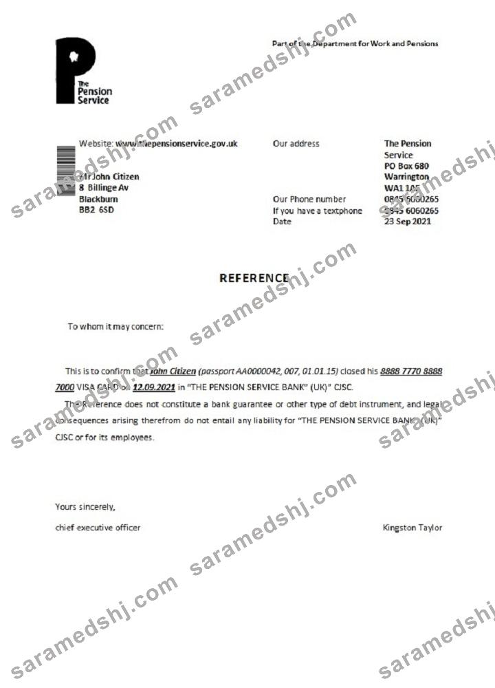 United Kingdom_The Pension Service_closure reference
